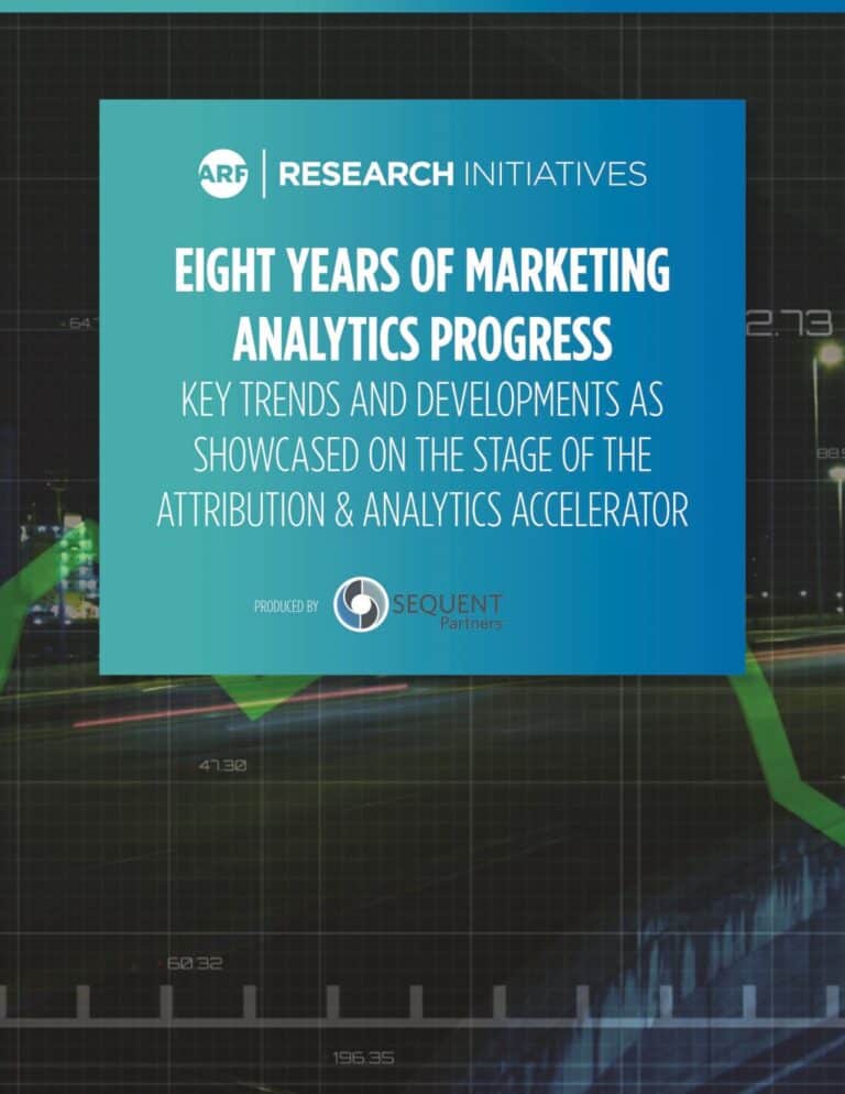 Eight Years of Marketing Analytics Progress report cover image